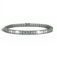 Bracelet Casciola Gioielli Femme TENNIS in Or blanc Diamante BRTENSM0603